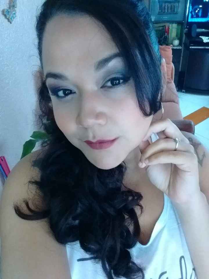 Mi prueba de peinado y maquillaje - 1
