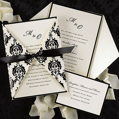 invitaciones en color Negro!! 2