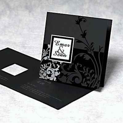 invitaciones en color Negro!! - 1