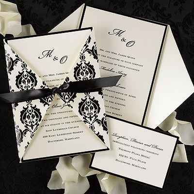 invitaciones en color Negro!! - 2