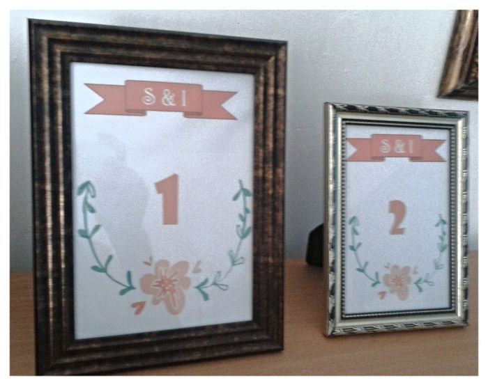 Les comparto mis cuadros para numerar mesas.