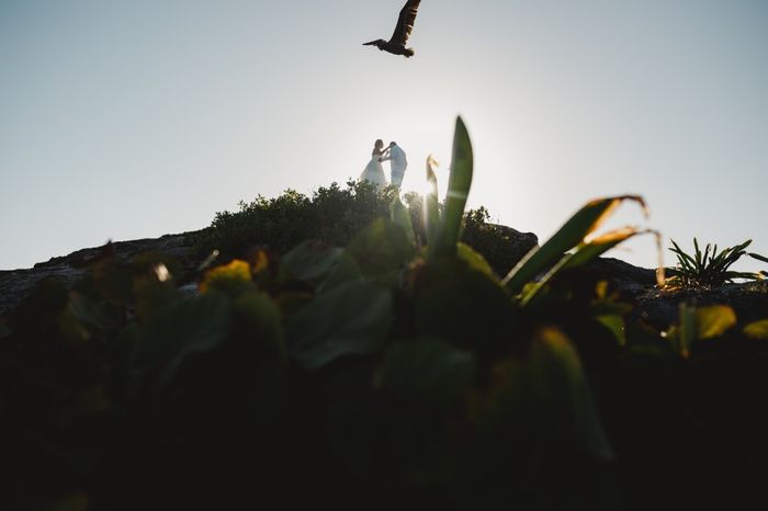 ¡¡¡¡¡nuestro trash the Dress..... en punta piedra Tulum!!!!!! 3