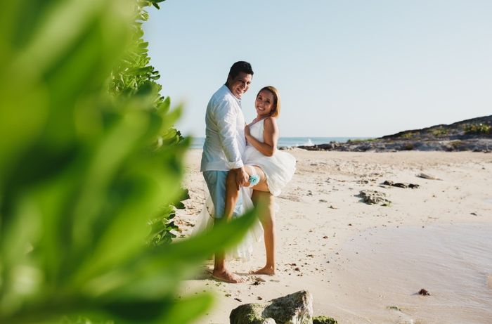 ¡¡¡¡¡nuestro trash the Dress..... en punta piedra Tulum!!!!!! 15