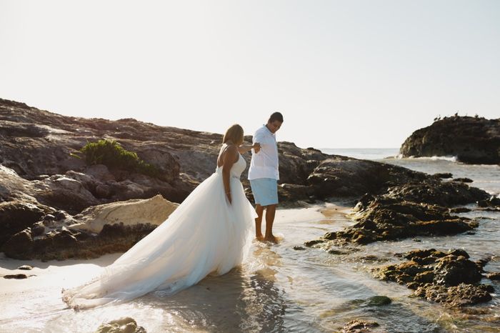 ¡¡¡¡¡nuestro trash the Dress..... en punta piedra Tulum!!!!!! 18