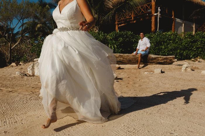 ¡¡¡¡¡nuestro trash the Dress..... en punta piedra Tulum!!!!!! 24