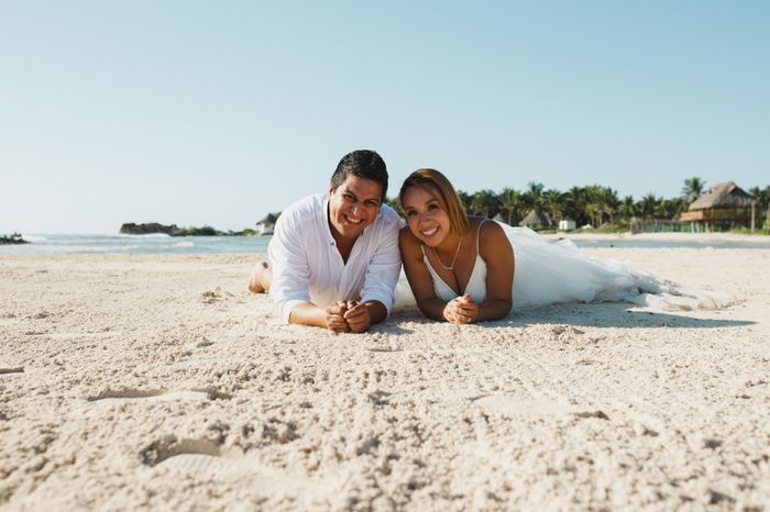 ¡¡¡¡¡nuestro trash the Dress..... en punta piedra Tulum!!!!!! 25