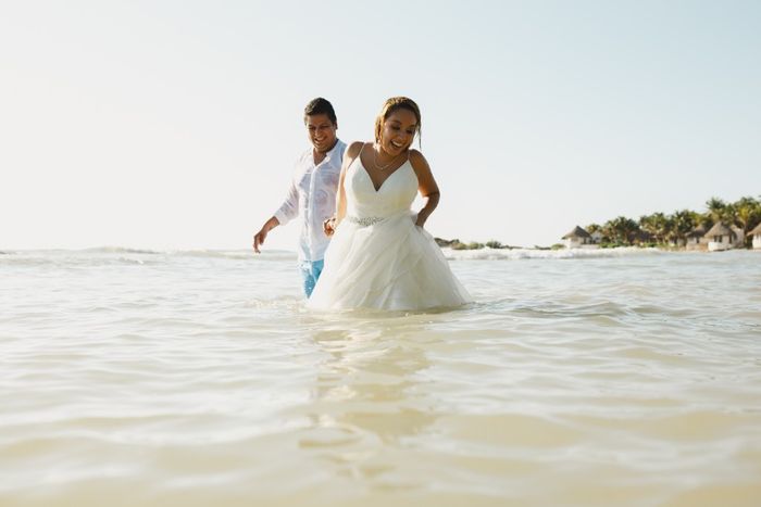 ¡¡¡¡¡nuestro trash the Dress..... en punta piedra Tulum!!!!!! 32