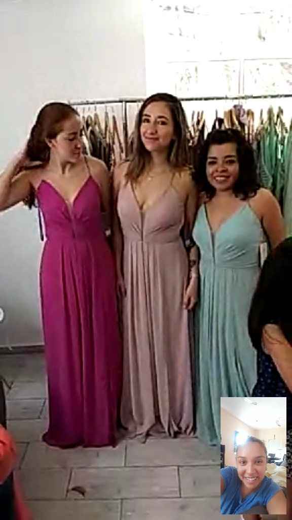 prueba de damas de honor sin mi y a la distancia - 1