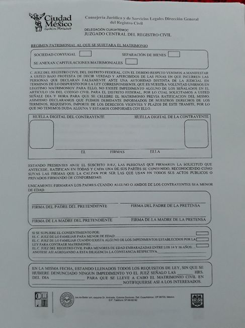 Requisitos para Boda Civil cdmx 4