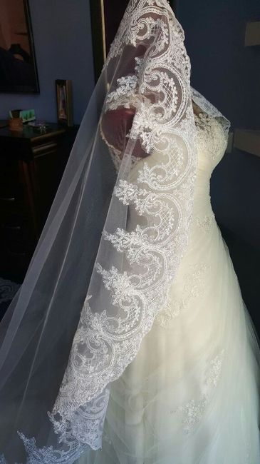 Como es tu velo a mantilla  presumenos!!!! - 3