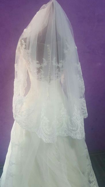 Como es tu velo a mantilla  presumenos!!!! - 5