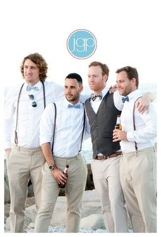 los colores de los guapos del "cortejo nupcial"