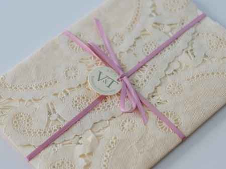 invitacion papel encaje