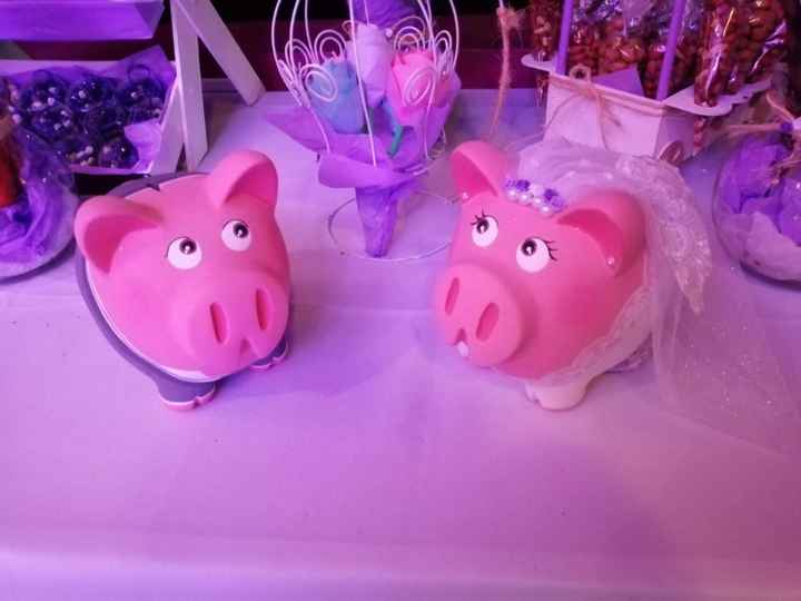 Así se veían en la mesa de dulces 