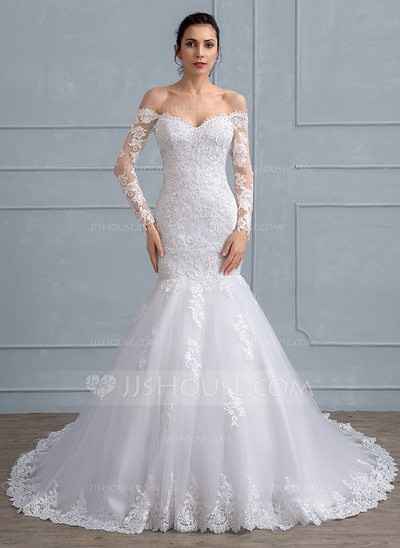 Vestido de novia corta sirena - 9