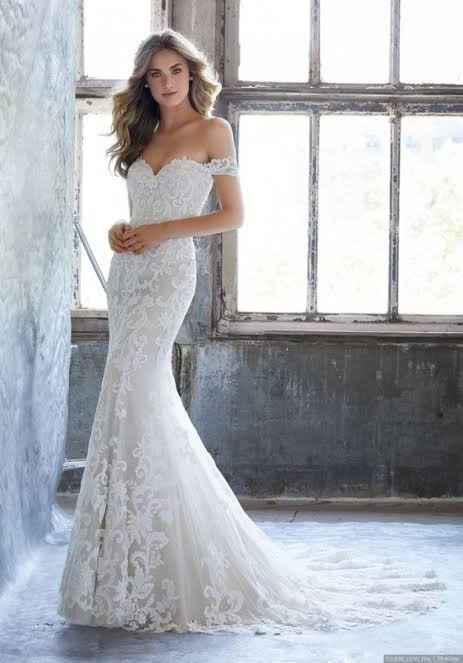 Vestido de novia corta sirena - 10