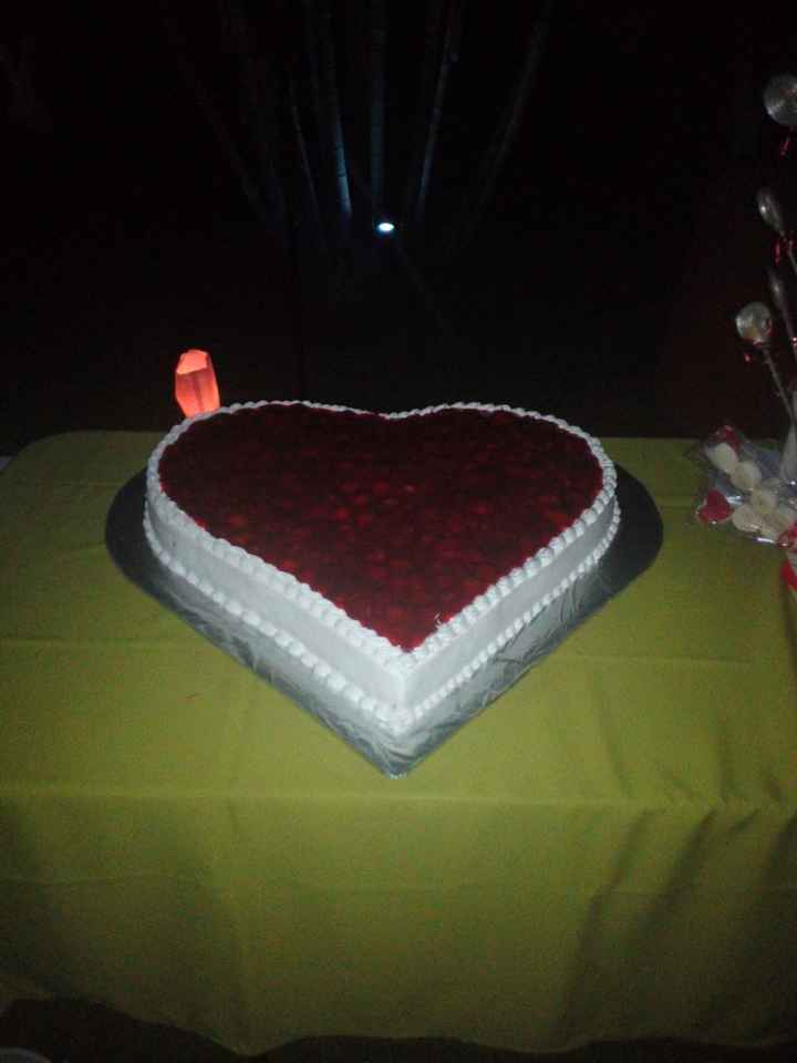 Mi pastel en forma de corazón. - 3