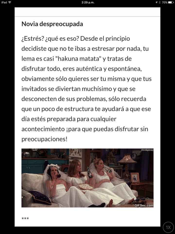 Novia despreocupada - 1