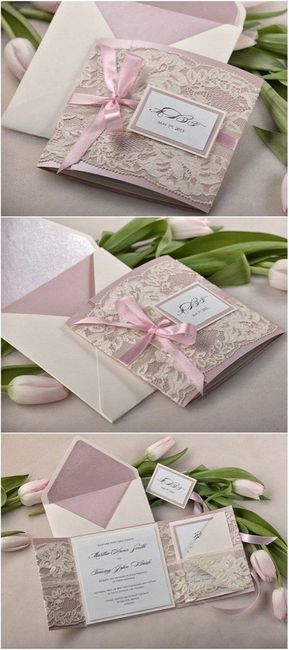 Invitaciones con encaje - 1
