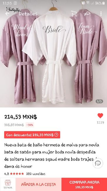¡Ha llegado mi bata de novia! - 1