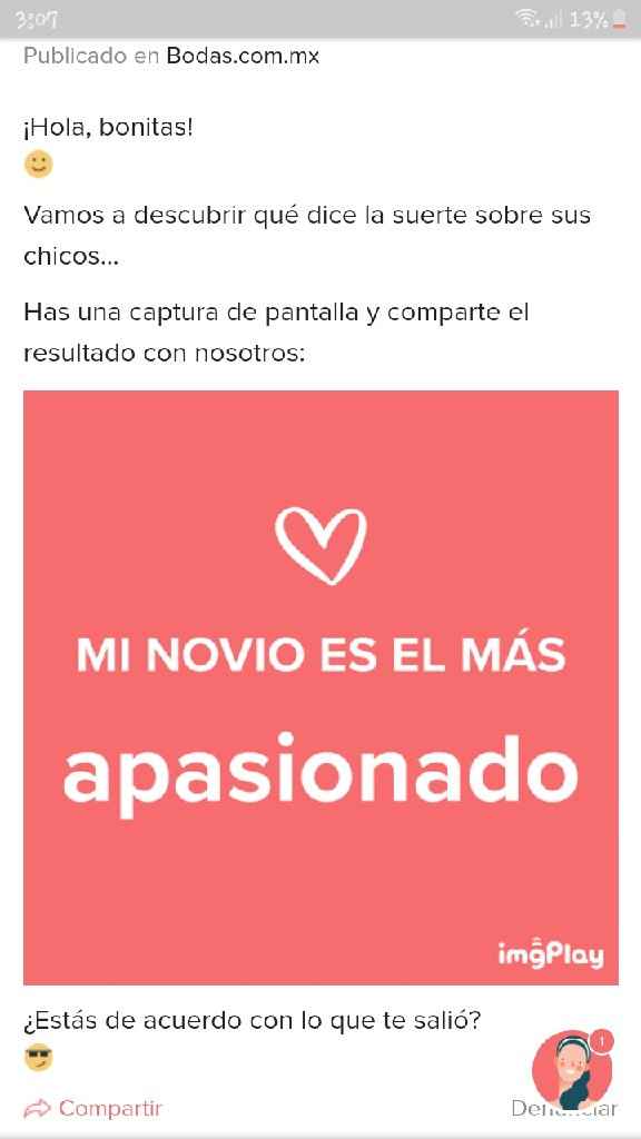 Haz captura de pantalla para descubrir cómo es tu novio - 1