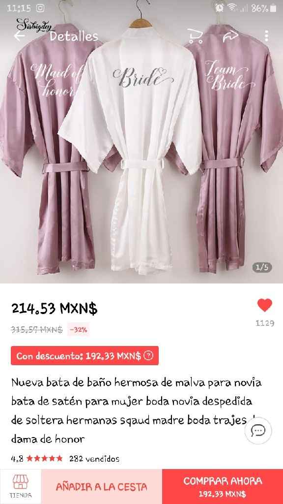 ¡Ha llegado mi bata de novia! - 1