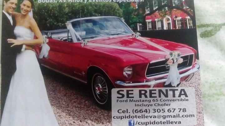 Carro clásico para llevar a la novia - 1