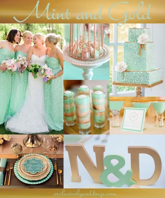 Porfa ideas para boda vintage con menta  - 10