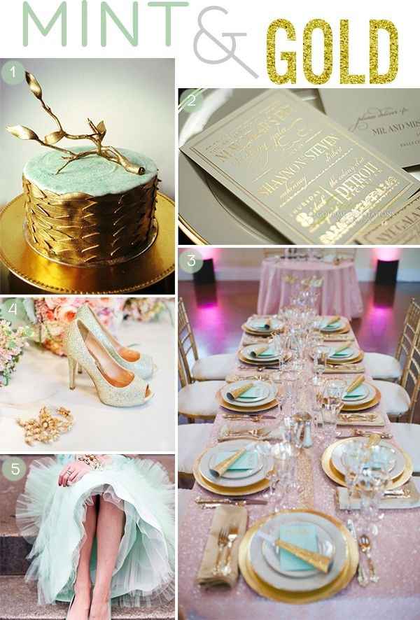 Porfa ideas para boda vintage con menta  - 5