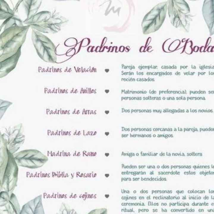 Elegir padrinos... Qué difícil - 1