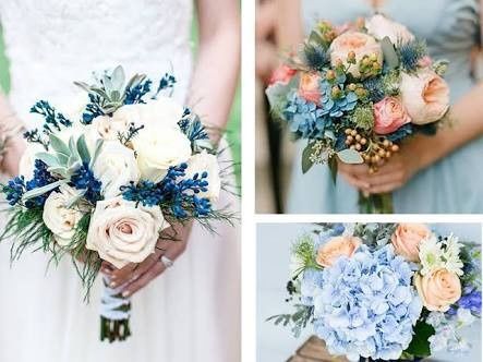 Ramo de la novia con flores azules?? - 1