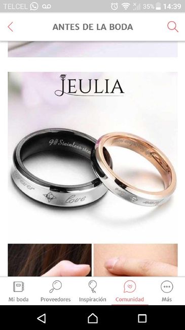 Alianzas de diferente color  💍 💛🖤 1