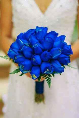 Ramo de la novia con flores azules?? - 3