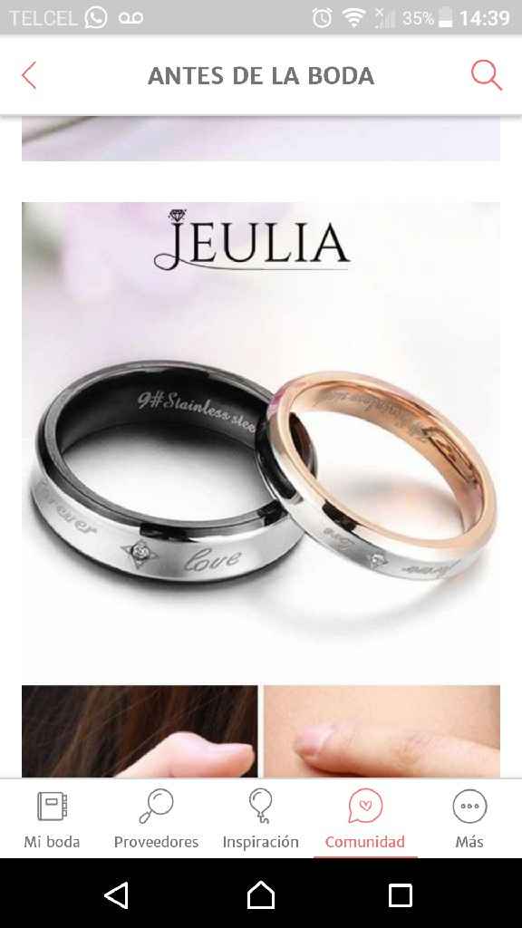 Alianzas de diferente color  💍 💛🖤 - 1