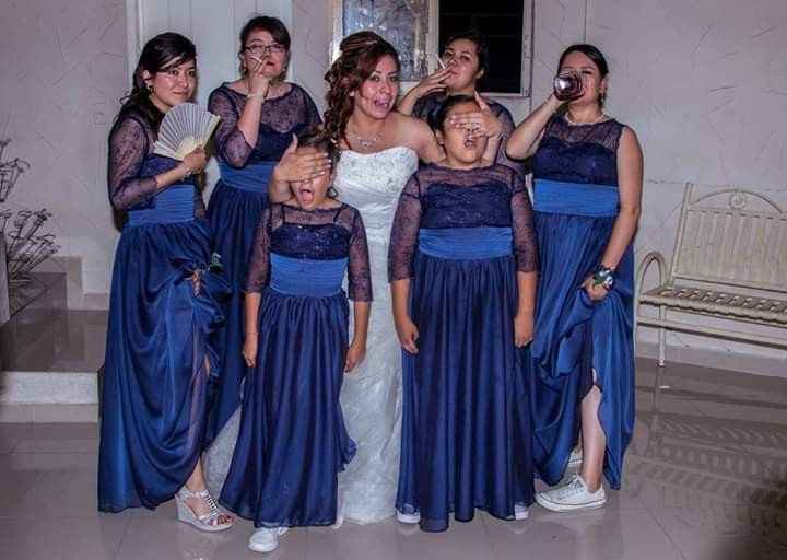 Damas de honor en color azul 💙 - 1