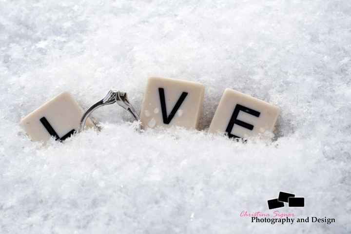 En la nieve con Scrabble Tip: Puedes simular la nieve con sal de grano