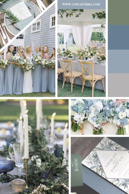 Boda en dusty blue💙 7