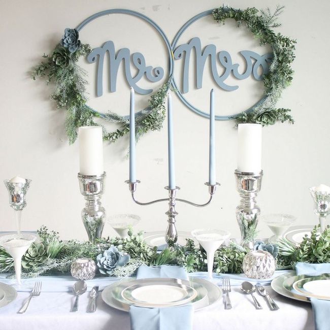 Boda en dusty blue💙 31