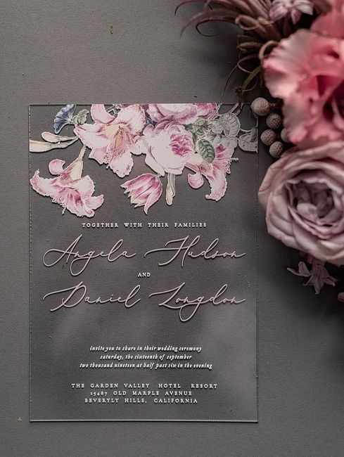 Invitaciones con toques rosas💕 11