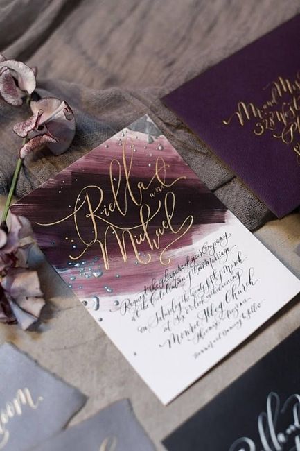 Invitaciones en color vino❤️ 10