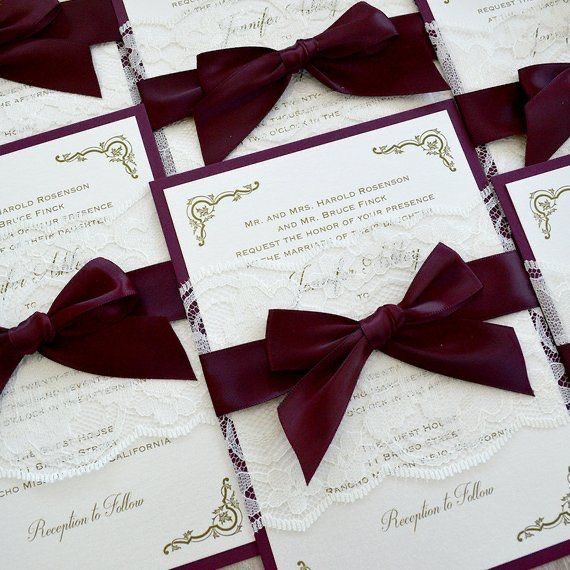 Invitaciones en color vino❤️ 13