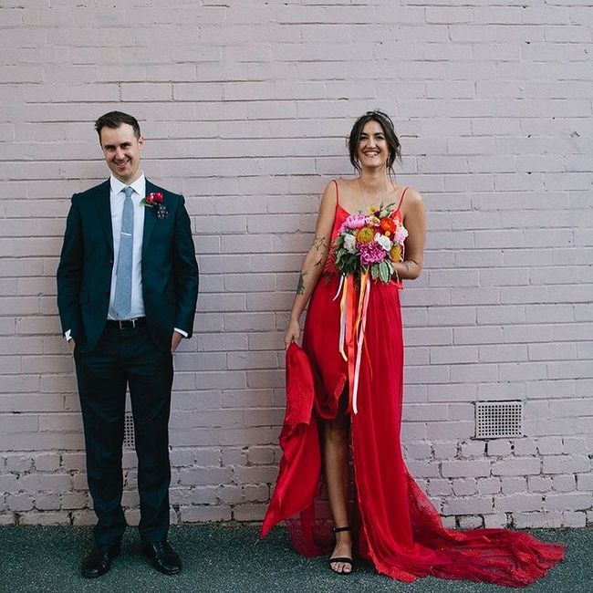 Vestidos de novia en rojo❤️ 3