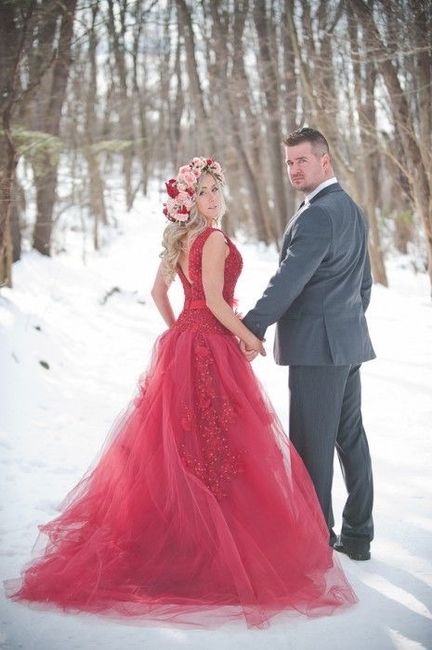 Vestidos de novia en rojo❤️ 4