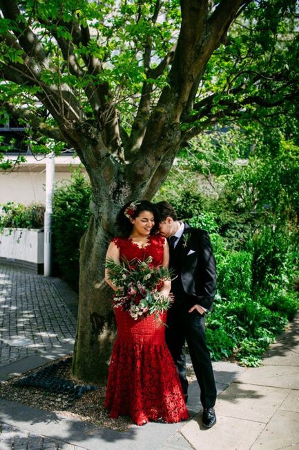 Vestidos de novia en rojo❤️ 5