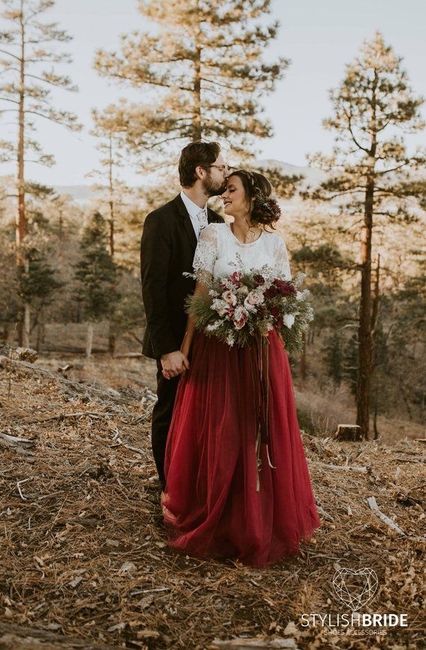 Vestidos de novia en rojo❤️ 9