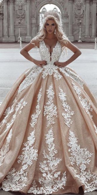 Vestidos color champagne❤️ 8