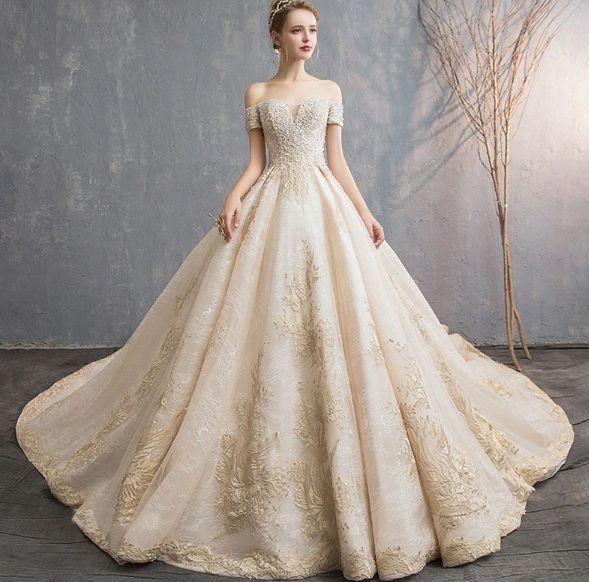 Vestidos color champagne❤️ 9