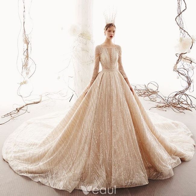 Vestidos color champagne❤️ 10