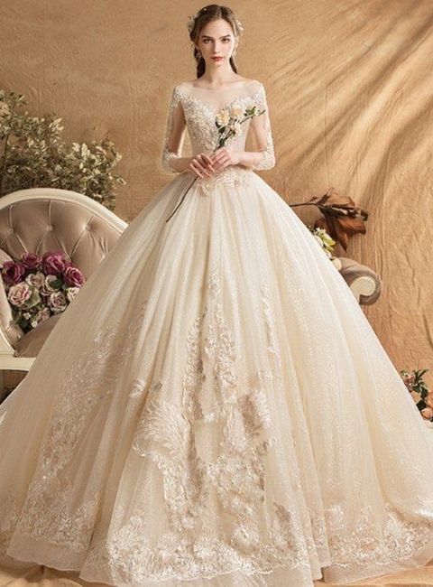 Vestidos color champagne❤️ 11