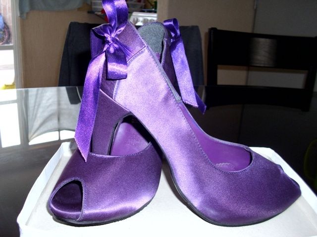 zapatos morados